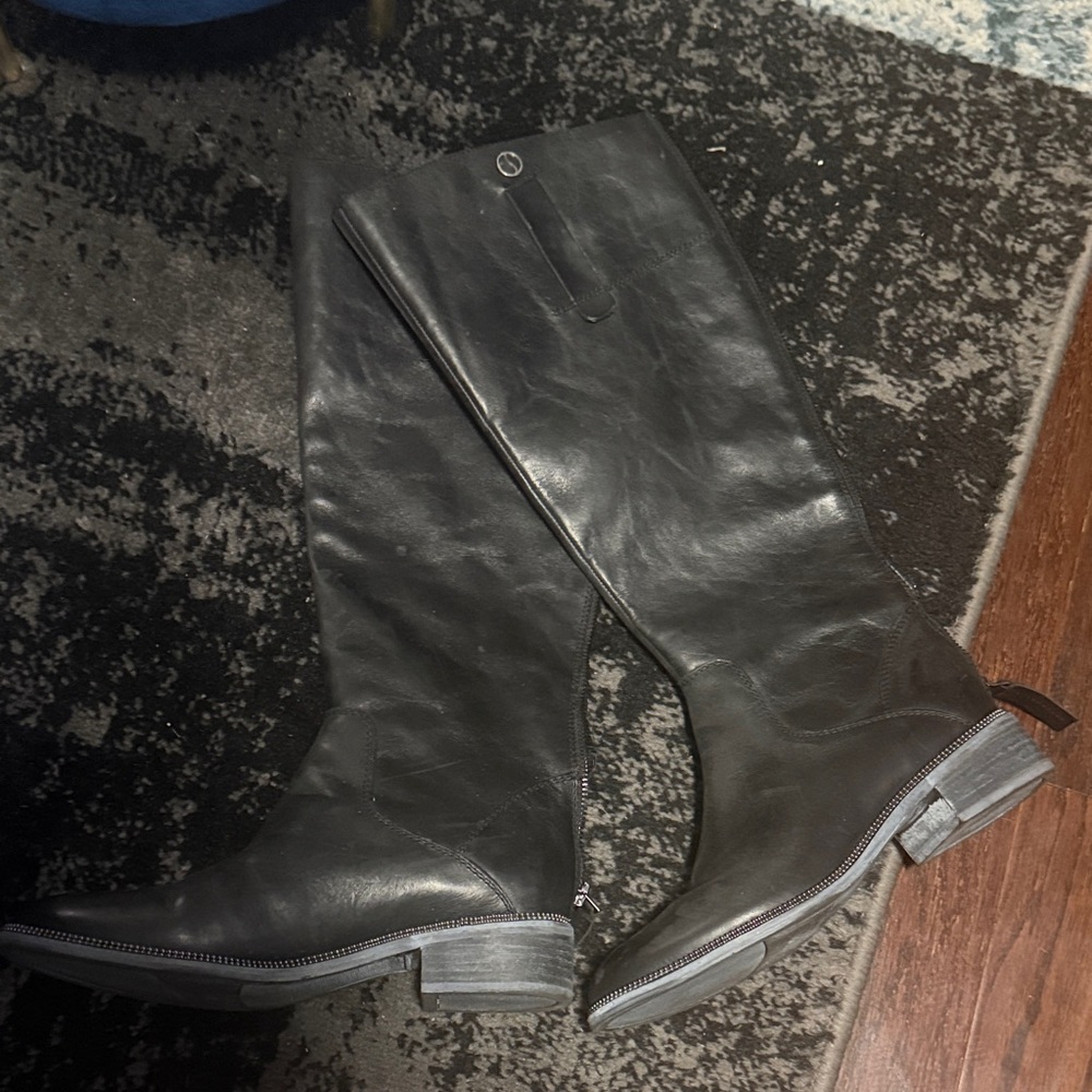 Franco Sarto Black Heeled Boots